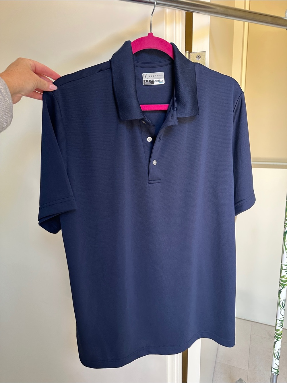 PGA Tour Men’s Navy Blue Polo Shirt